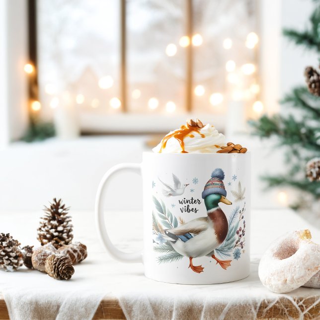 Mug Vibes d'hiver Canard - (Créateur téléchargé)
