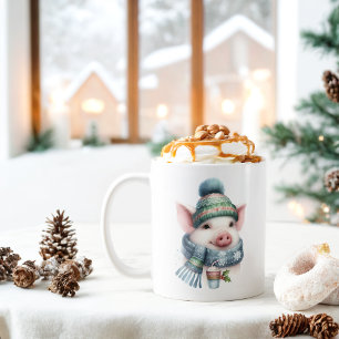 Mug Vibes d'hiver Cochon -