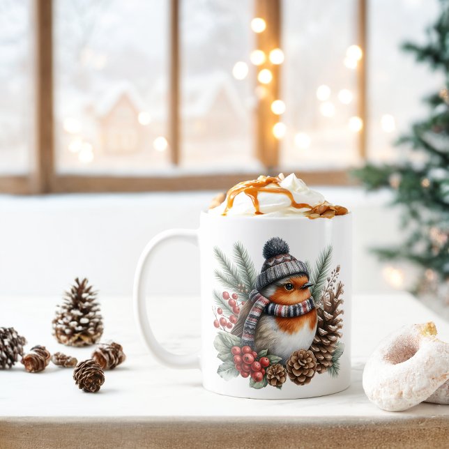 Mug Vibes d'hiver Robin - (Créateur téléchargé)