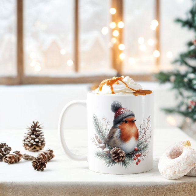 Mug Vibes d'hiver Robin - (Créateur téléchargé)