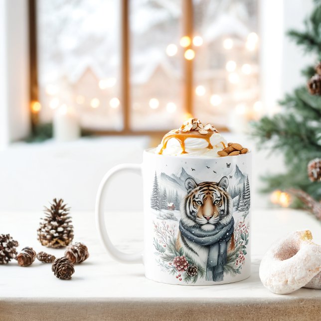 Mug Vibes d'hiver Tiger - (Créateur téléchargé)