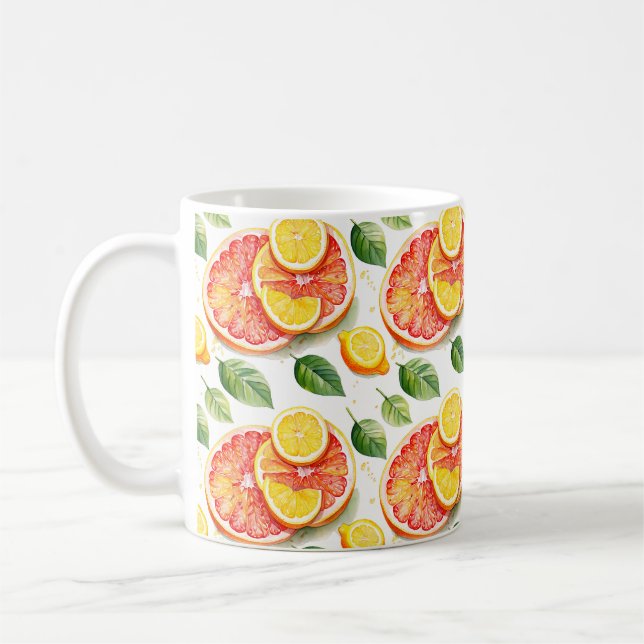Mug Vibes estivales de pamplemousse et citrons (Gauche)