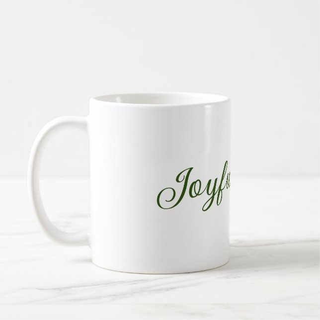 Mug Vibes joyeux Noël vert nom de famille (Gauche)