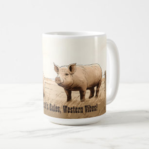 Mug Vibes Occidentales ! Don d'homme modifiable