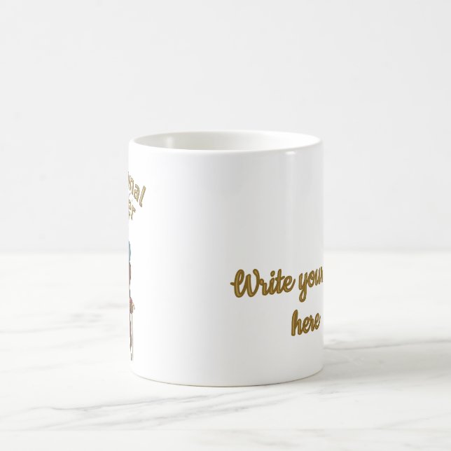 Mug Vibes paresseuses Roi singe drôle relaxant (Centre)