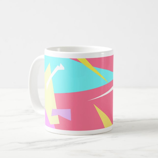 Mug Vibes positives couleurs pastel Abstrait (Devant gauche)