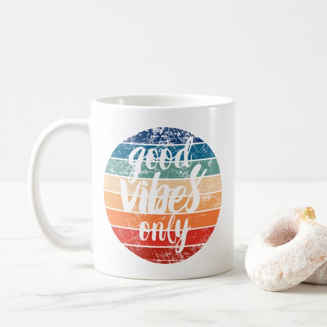 Mug Vibes Positives Uniquement (Avec donut)