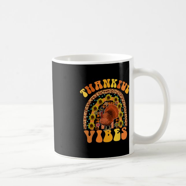 Mug VIBES REMERCIEUSES Rainbow Turkey Fall Retro Super (Droite)
