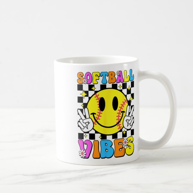 Mug Vibes Rétro Groovy Softll Game Day Filles Wo (Droite)