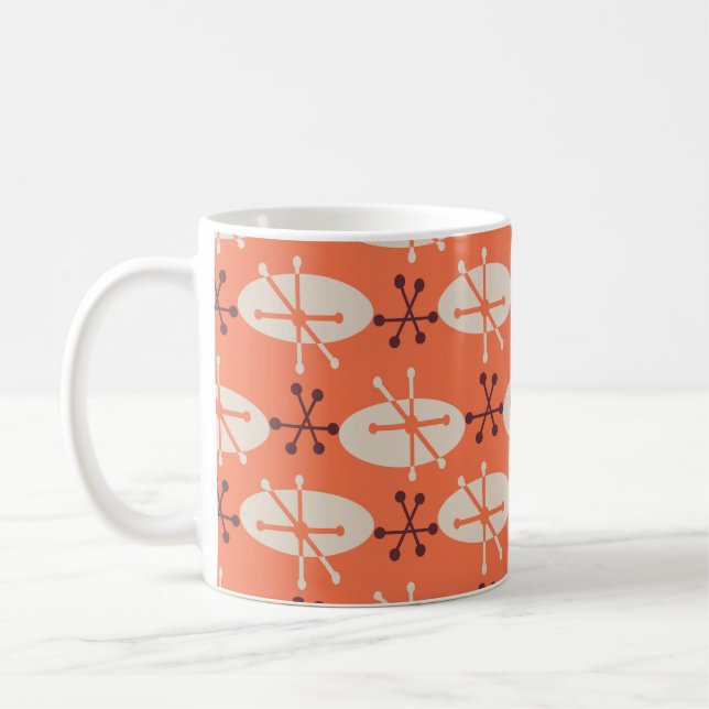 Mug Vibes rétro : Motif d'éclatement géométrique (Gauche)