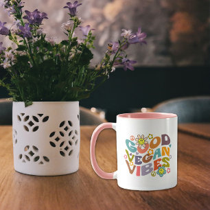 Mug Vibes Vegan Retro Good