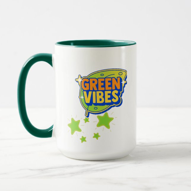 Mug Vibes vertes, Journée Mondiale de l'Environnement, (Gauche)