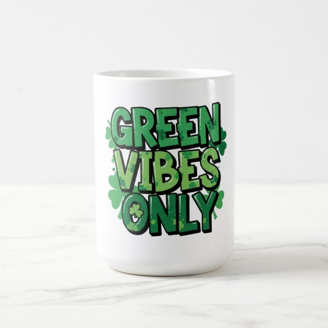 Mug Vibes vertes seulement Saint Patrick's Day (Centre)