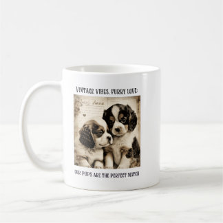 Mug Vibes vintages, amour furieux : Puppy Love