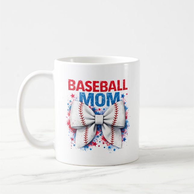 Mug Vibrant Baseball Arc MAMA - Joli Jour de Match (Gauche)