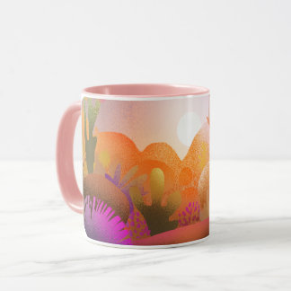 Mug Vibrant Desert Sunset Scenic Nature