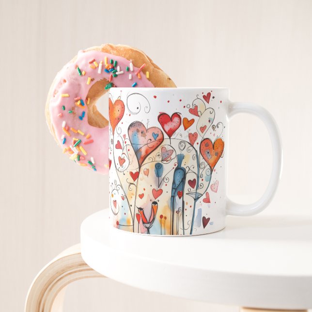Mug Vibrant et coloré | Nom personnalisé (Créateur téléchargé)