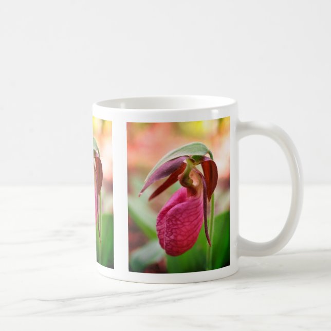 Mug Vibrant Lady Slipper Orchid Flower (Droite)