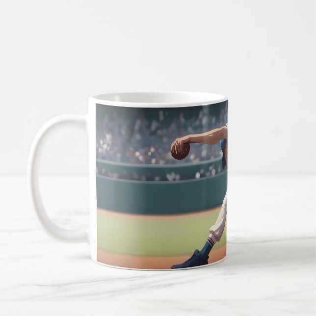 Mug Vibrant "Less Is More" Abstract Graphic (Gauche)
