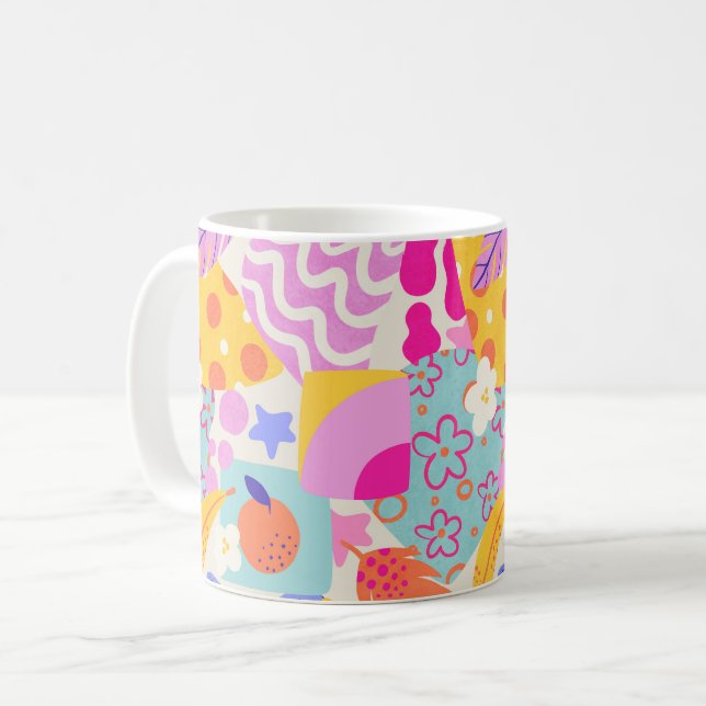 Mug Vibrant Maxi Patchwork (Devant gauche)