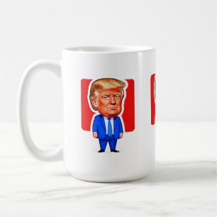 Mug Vibrant Pop‑Art Trump Caricature