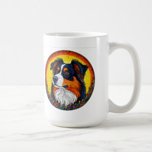 Mug Vibrant portrait illustré d'un chien