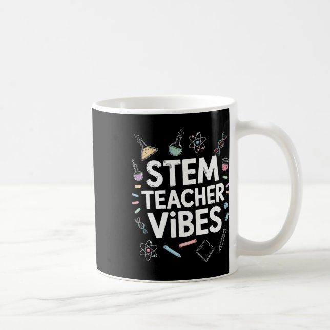 Mug Vibrations d'enseignant STEM, Enseignement des sci (Droite)