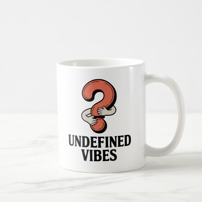 Mug Vibrations Indéfinies | Question Mark Mignon qui s (Droite)