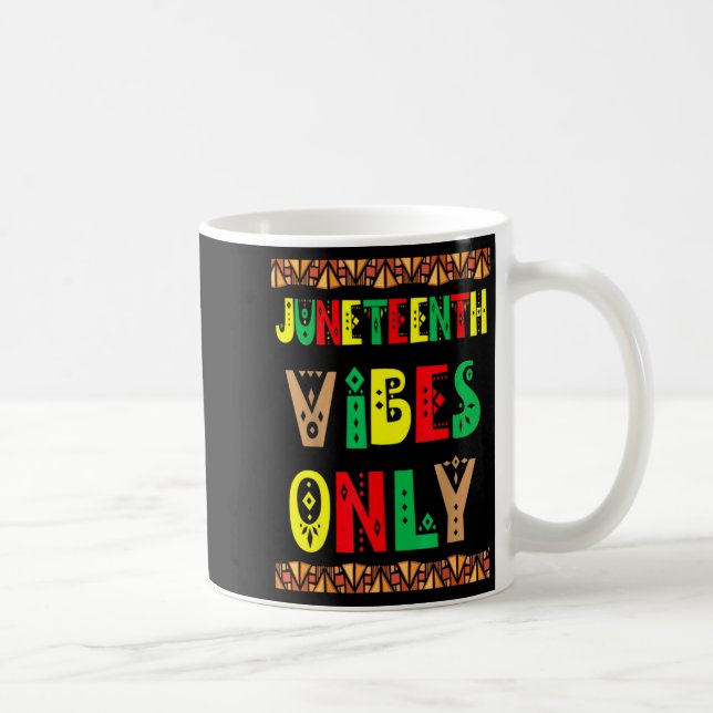 Mug vibrations juneteenth mélanine fille noire hommes  (Droite)