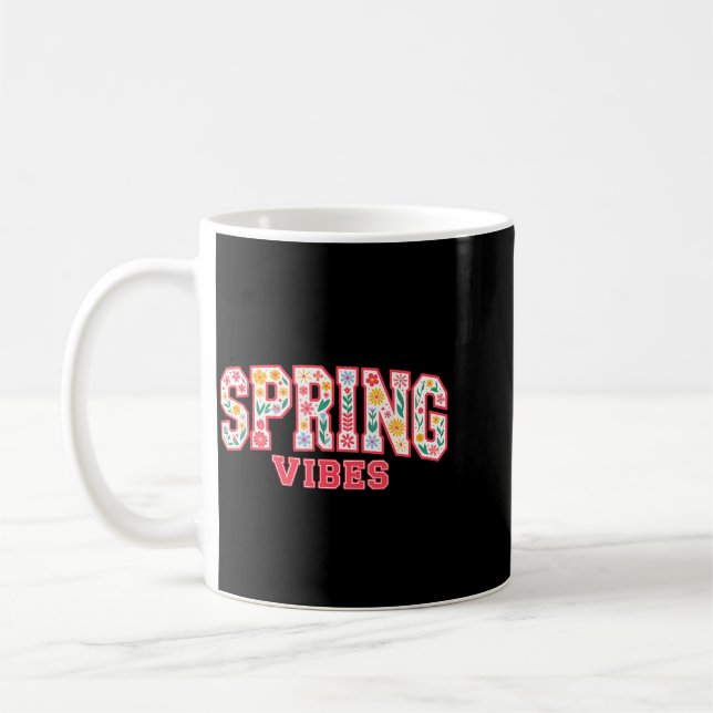 Mug Vibrations Printanières Fleur Florale Préparatoire (Gauche)