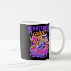 Mug Vibres de Summerween Citrouille squelette de vacan