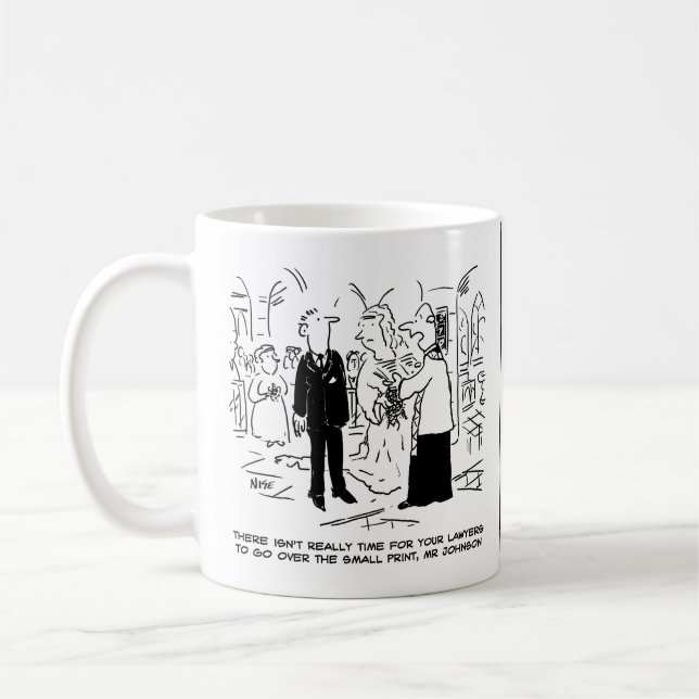 Mug Vicar, Mariage du service religieux, dit non aux a (Gauche)