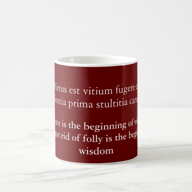 Mug Vice et vertu, citation Horace (Centre)