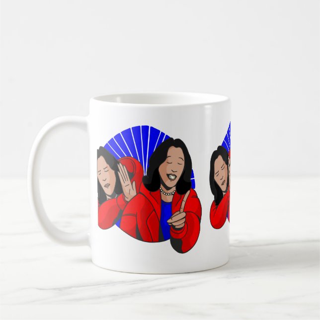 Mug vice-président kamala harris mème drôle (Gauche)
