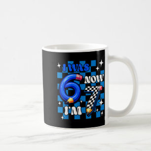 Mug Vichy bleu j'avais 6 ans j'ai 7 ans drôle 67 joyeu
