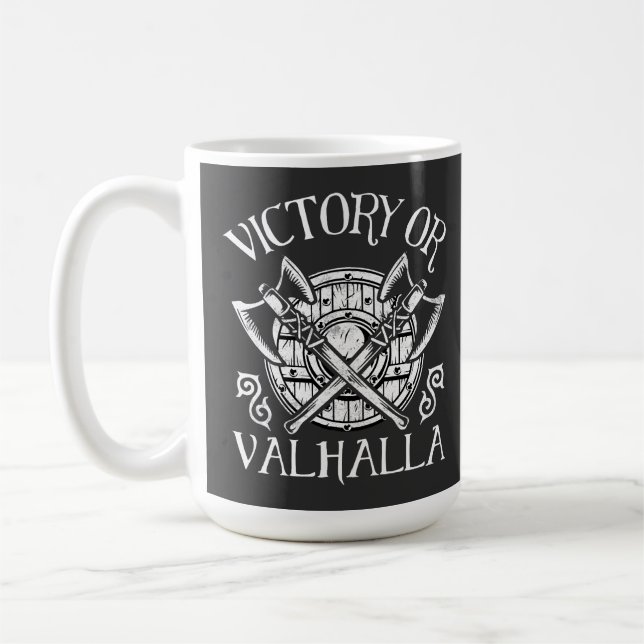 Mug Victoire ou Valhalla - Bouclier et Ax (Gauche)