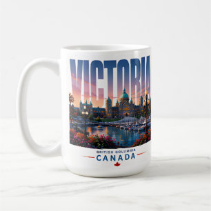 Mug Victoria Canada Jardin du port de voyage