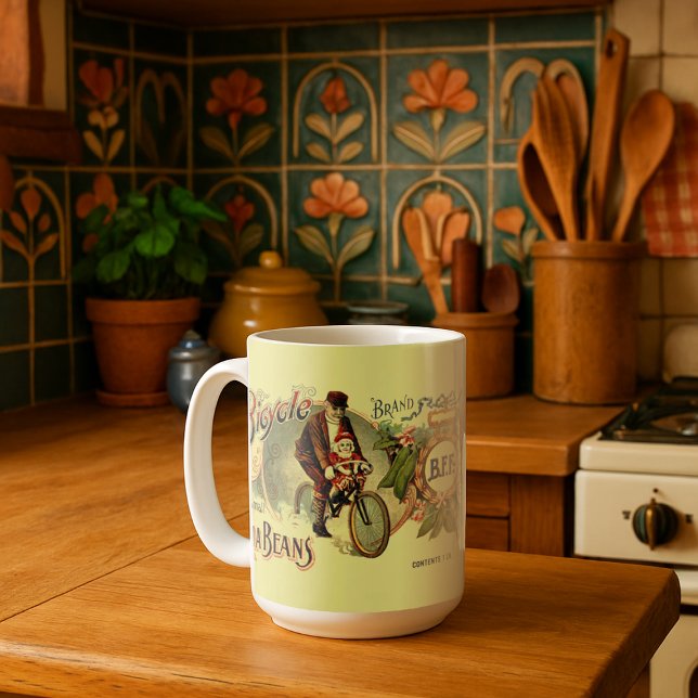 Mug Victorian Era Canne Lima Étiquette haricots (Créateur téléchargé)
