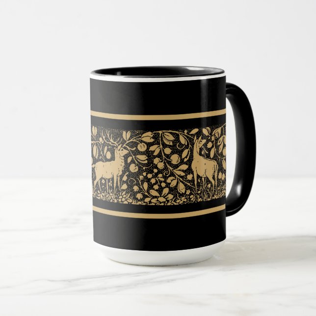 Mug Victorian Era Deer Foliage Frieze (Devant droit)