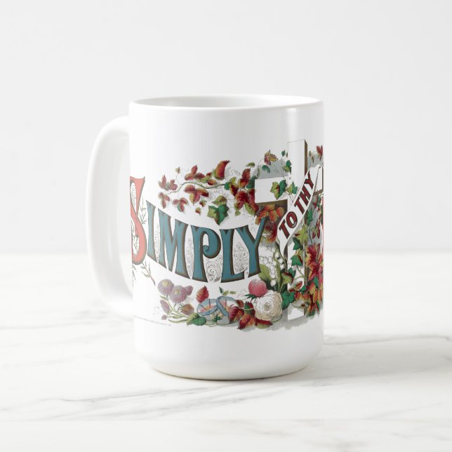 Mug Victorian Era Simply To The (Cross) I Cling (Devant gauche)