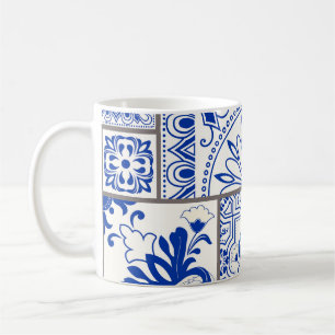 Mug Victorian Majolica : Patchwork Tile Motif.