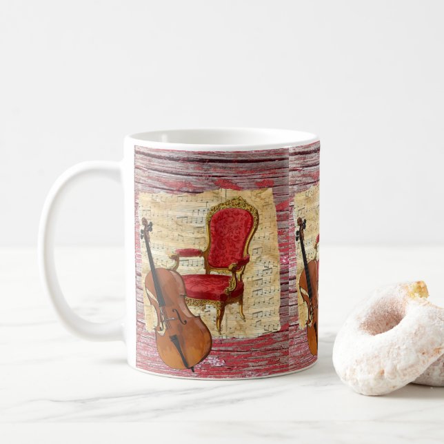 Mug victorien Cello (Avec donut)