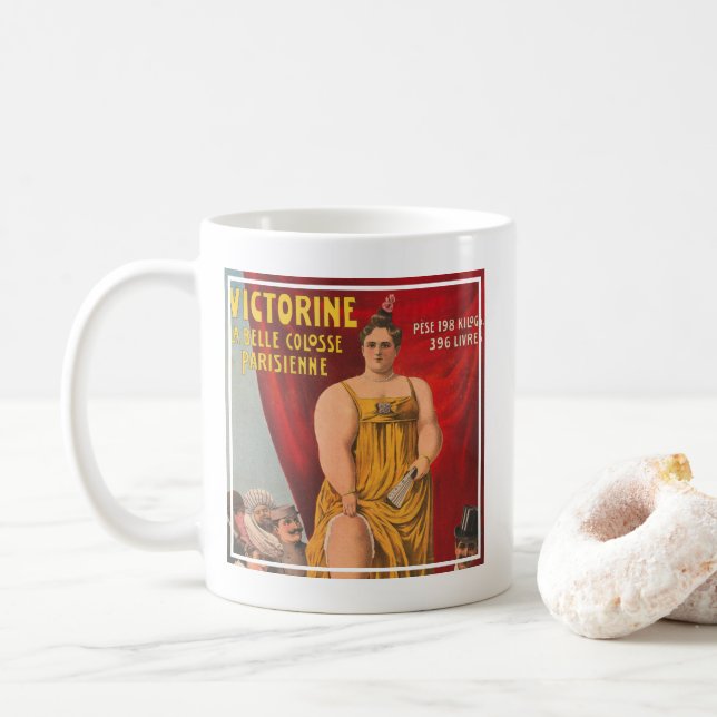 Mug Victorine, La Belle Grande Femme Parisienne (Avec donut)