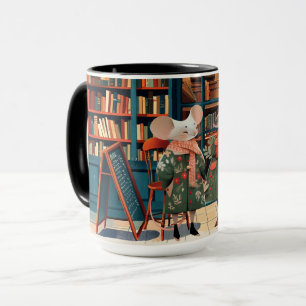Mug Vie à Mice Town - Amateurs de livres Chitchat