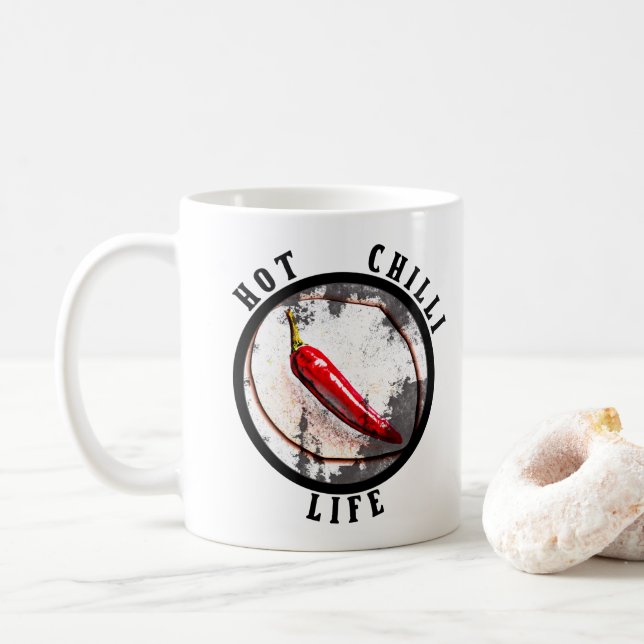 Mug Vie chili chaude (Avec donut)