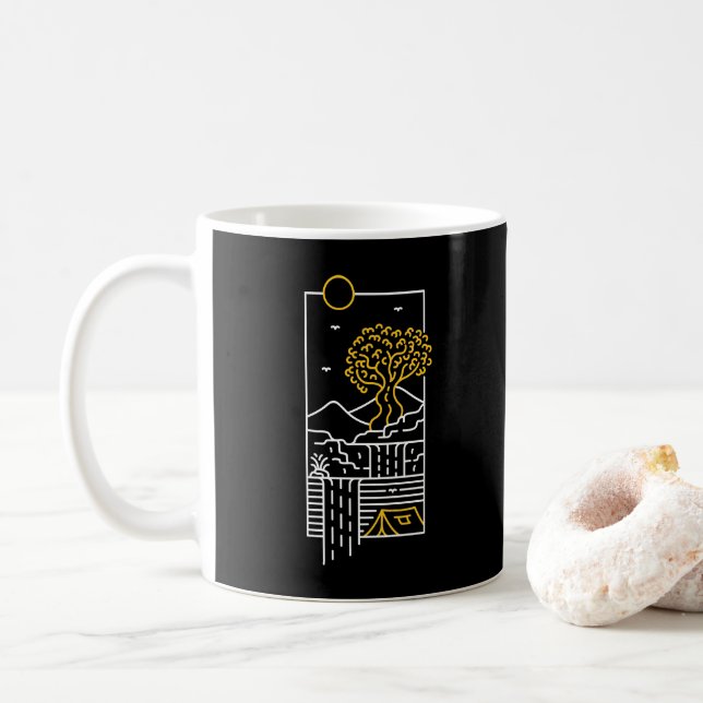 Mug Vie de camping 1 (Avec donut)