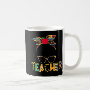 Mug Vie de l'enseignant Messy Bun Jour de l'enseignant