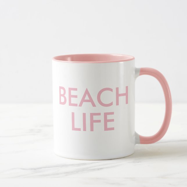 Mug Vie de plage Cadeau de sauvetage (Droite)