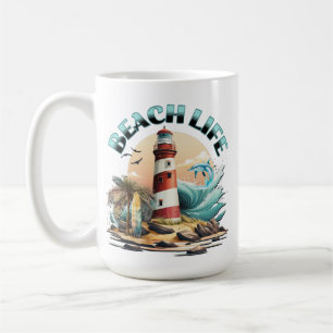 Mug Vie de plage personnalisée