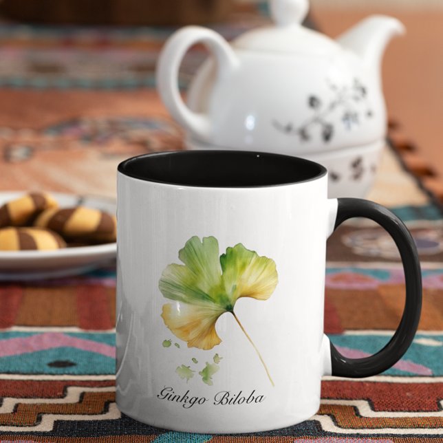 Mug Vie de plantes : Ginkgo Biloba personnalisable (Créateur téléchargé)